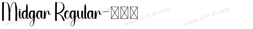 Midgar Regular字体转换